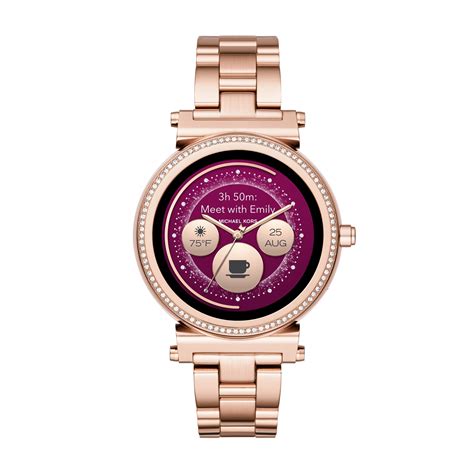 michael kors smartwatch access sofie 2 rosa